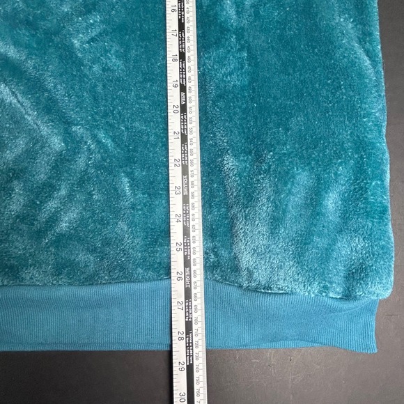 2024 Pokemon Snorlax Plush Velour Hoodie with Ears Teal XL Ears Soft Fleece - Picture 7 of 8